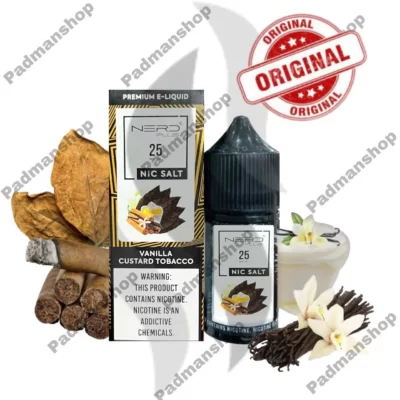 جویس سالت نرد طعم توباکو کاستارد وانیل Nerd Vanilla Custard Tobacco20