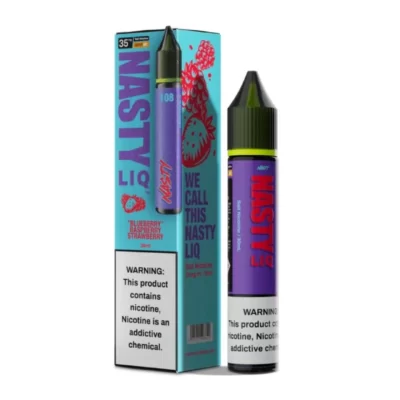 سالت Nasty Blueberry Raspberry Strawberry | طعم بلوبری، تمشک و توت فرنگی با نیکوتین سالت|پاد من شاپ |