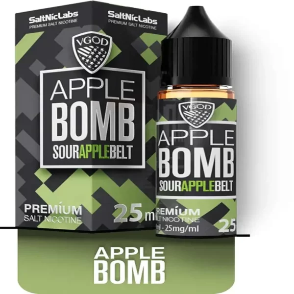 سالت ویگاد بمب سیب ترش شیرین ، VGOD Apple Bomb SaltNic E-Liquid |پادمن شاپ |