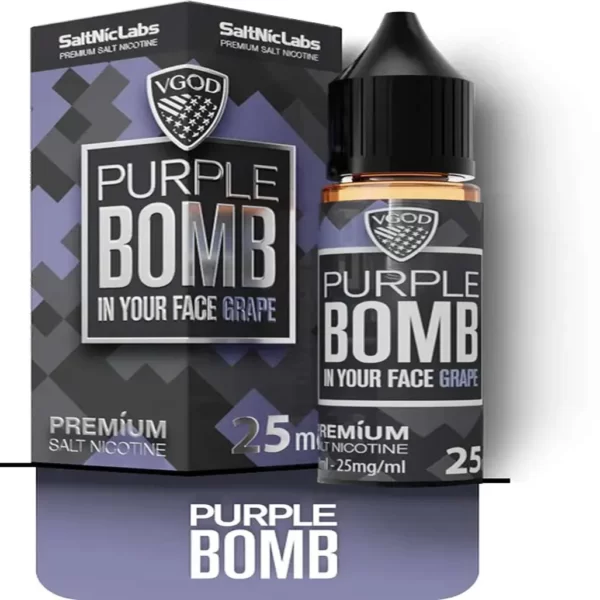 سالت ویگاد بمب انگور ،VGOD Purple Bomb SaltNic E-Liquid |پادمن شاپ |