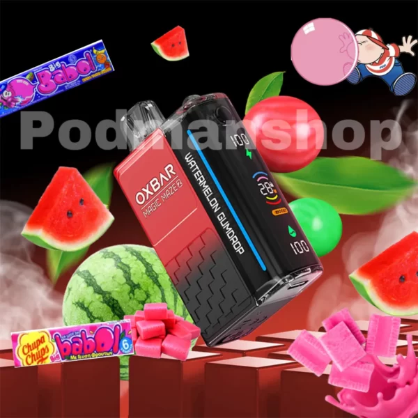 پاد اوکس بار Oxbar 30K طعم آدامس هندوانه | OXBAR Magic Maze 2 WATERMELON GUMDROP